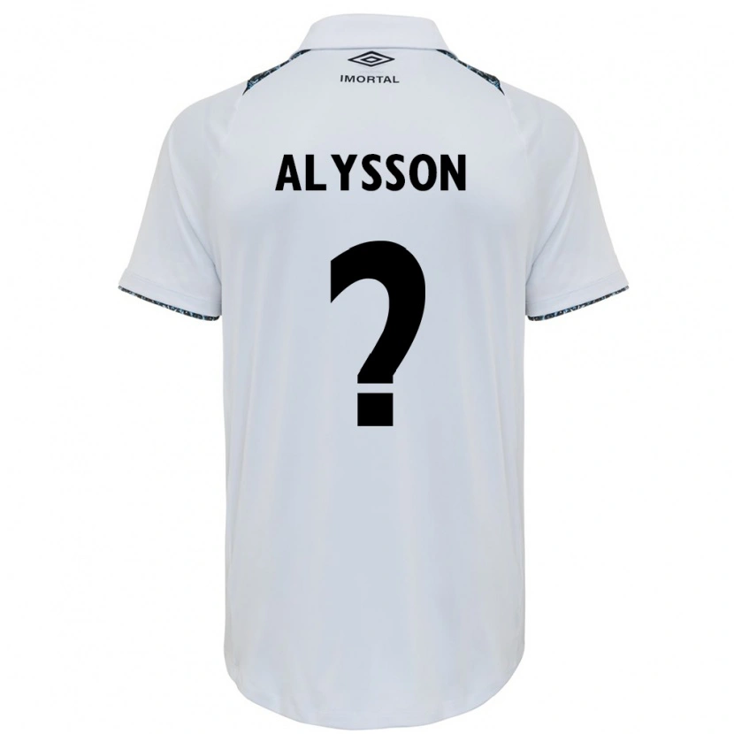 Danxen Homme Maillot Alysson #0 Blanc Bleu Tenues Extérieur 2025/26 T-Shirt