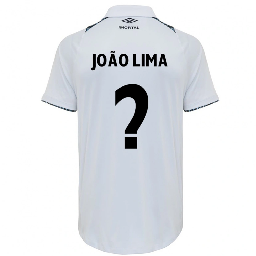 Danxen Homme Maillot João Lima #0 Blanc Bleu Tenues Extérieur 2025/26 T-Shirt
