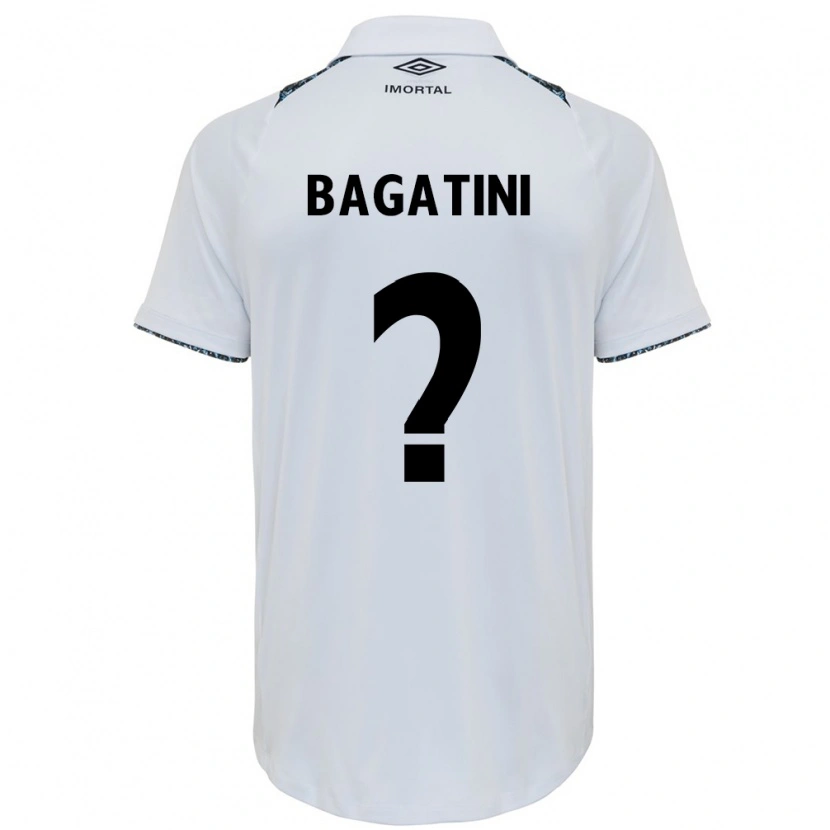 Danxen Homme Maillot Gustavo Bagatini #0 Blanc Bleu Tenues Extérieur 2025/26 T-Shirt