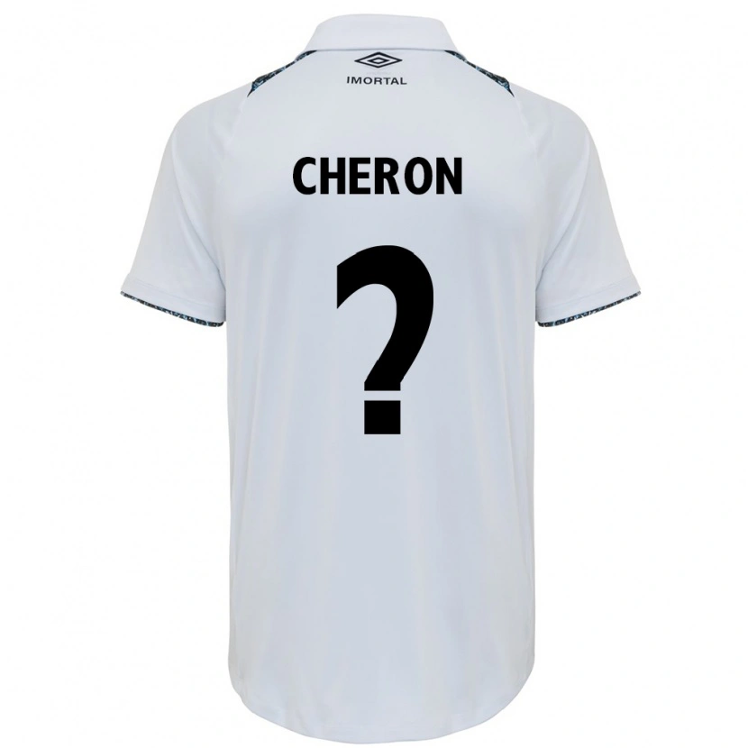 Danxen Homme Maillot Bruno Cheron #0 Blanc Bleu Tenues Extérieur 2025/26 T-Shirt