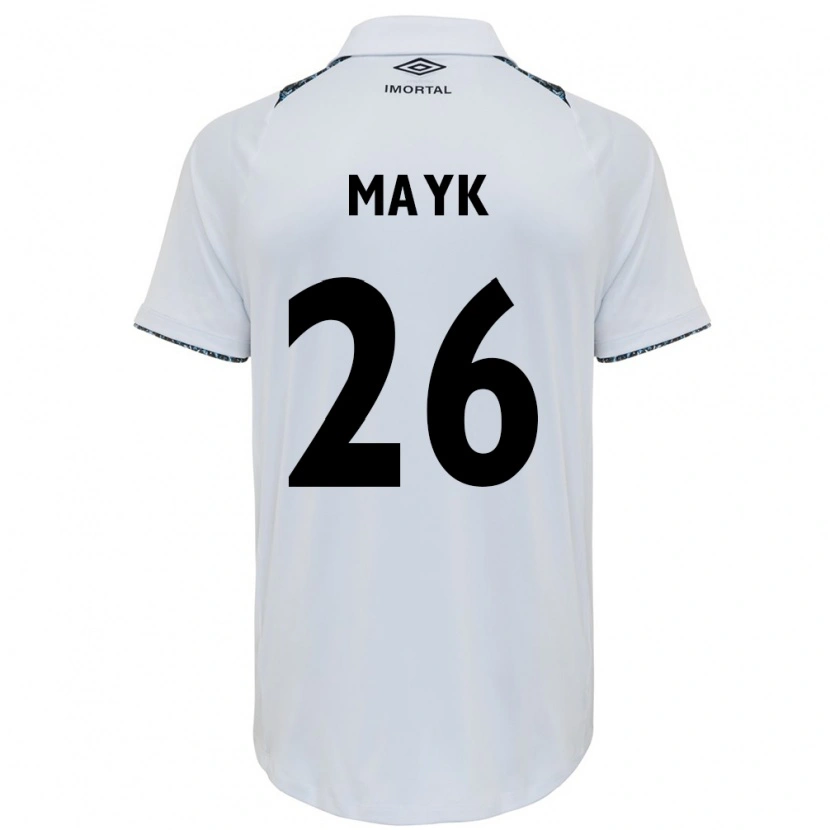 Danxen Homme Maillot Mayk #26 Blanc Bleu Tenues Extérieur 2025/26 T-Shirt