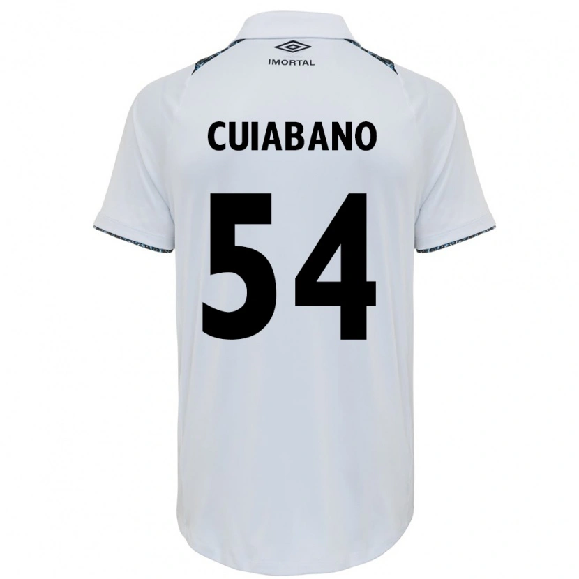 Danxen Homme Maillot Cuiabano #54 Blanc Bleu Tenues Extérieur 2025/26 T-Shirt