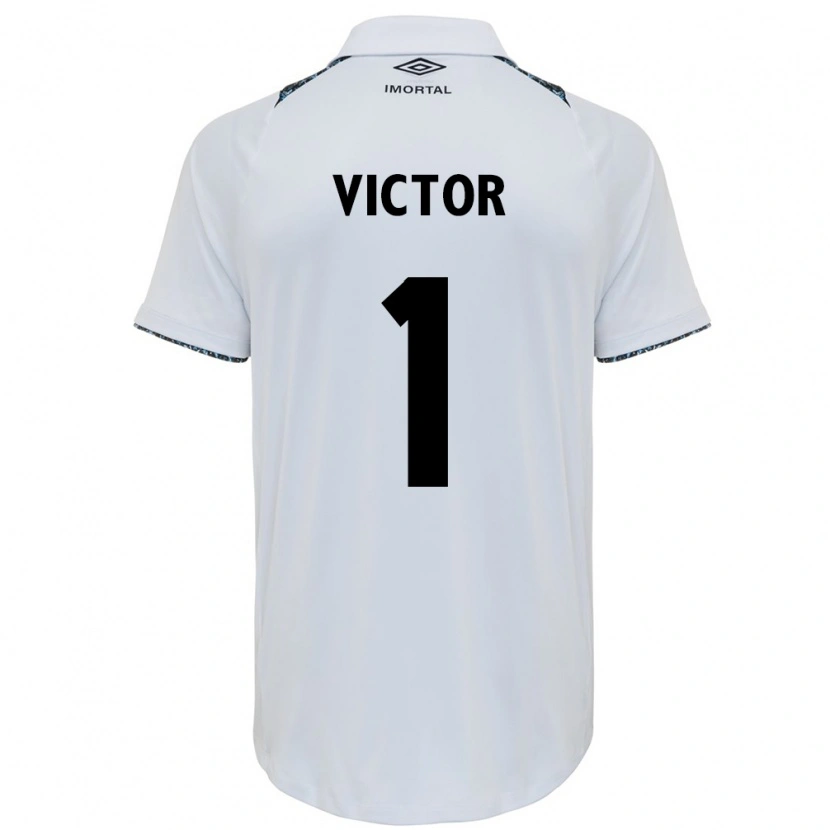 Danxen Homme Maillot Paulo Victor #1 Blanc Bleu Tenues Extérieur 2025/26 T-Shirt