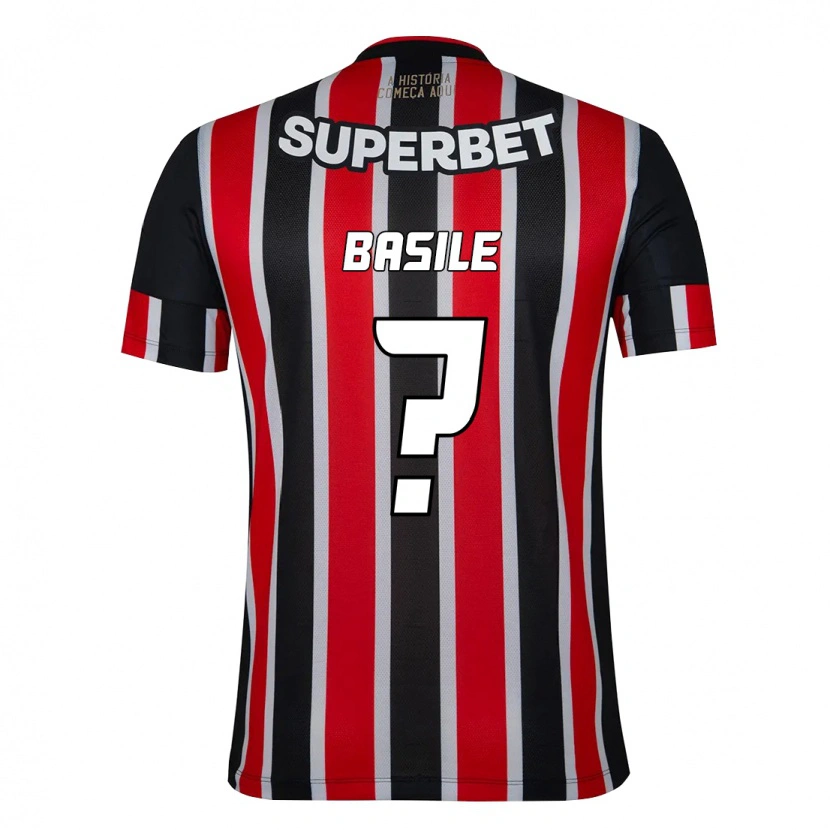Danxen Homme Maillot Basile #0 Noir Rouge Tenues Extérieur 2025/26 T-Shirt