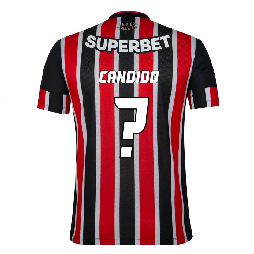 Danxen Homme Maillot Angelo Candido #0 Rouge Noir Blanc Tenues Extérieur 2025/26 T-Shirt