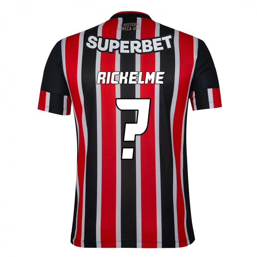 Danxen Homme Maillot Marques Rickelme #0 Rouge Noir Blanc Tenues Extérieur 2025/26 T-Shirt