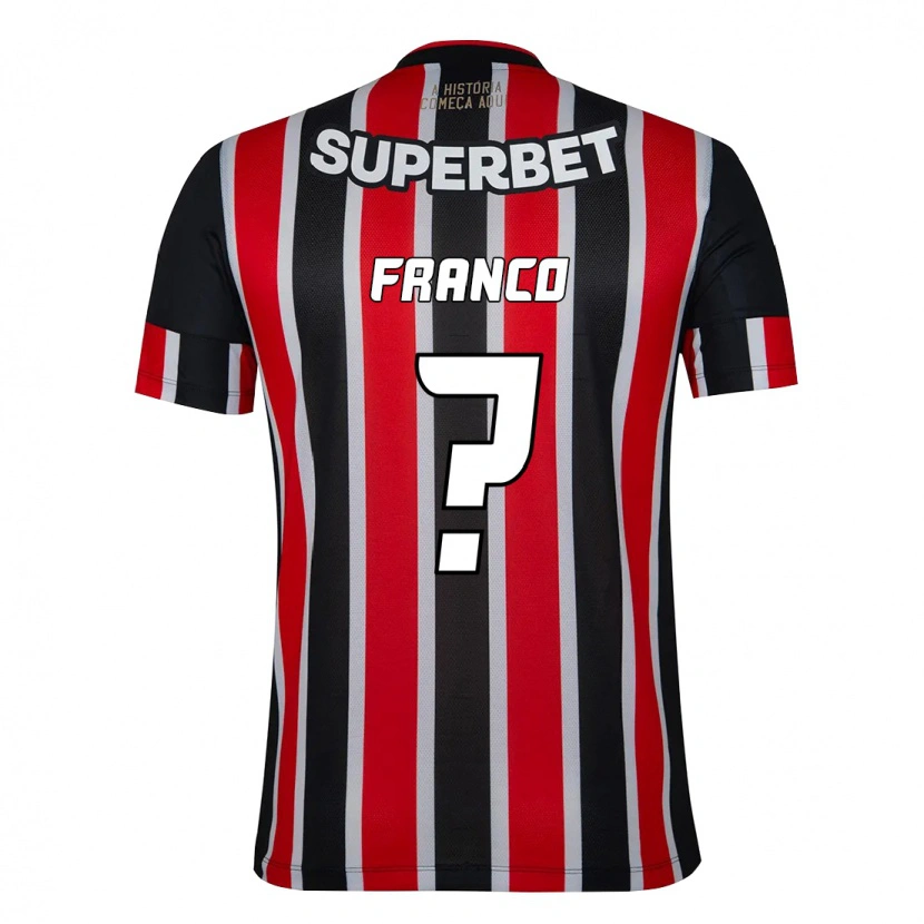 Danxen Homme Maillot Franco #0 Noir Rouge Tenues Extérieur 2025/26 T-Shirt