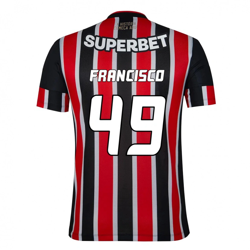 Danxen Homme Maillot Ryan Francisco #49 Noir Rouge Tenues Extérieur 2025/26 T-Shirt