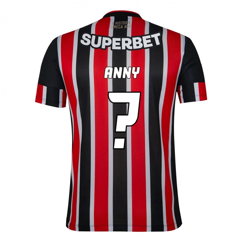Danxen Homme Maillot Anny #0 Rouge Noir Blanc Tenues Extérieur 2025/26 T-Shirt