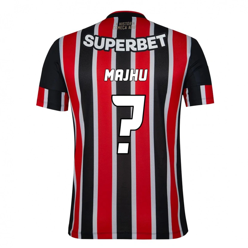 Danxen Homme Maillot Majhu #0 Noir Rouge Tenues Extérieur 2025/26 T-Shirt