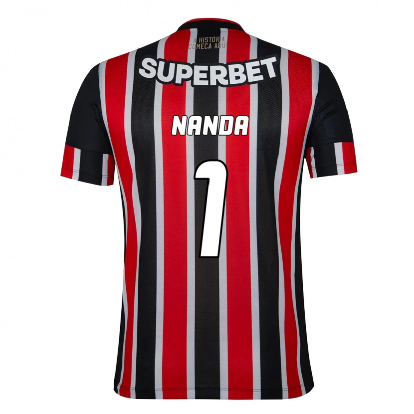 Danxen Homme Maillot Nanda #1 Noir Rouge Tenues Extérieur 2025/26 T-Shirt