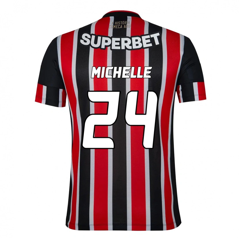 Danxen Homme Maillot Michelle #24 Noir Rouge Tenues Extérieur 2025/26 T-Shirt