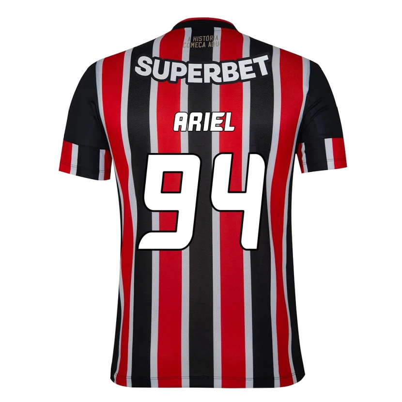 Danxen Homme Maillot Ariel #94 Noir Rouge Tenues Extérieur 2025/26 T-Shirt