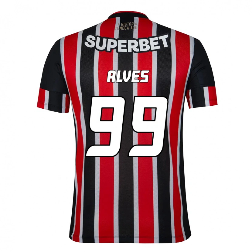 Danxen Homme Maillot Letícia Alves #99 Noir Rouge Tenues Extérieur 2025/26 T-Shirt