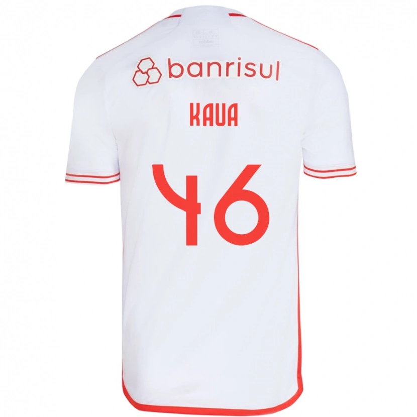 Danxen Homme Maillot Pedro Kauã #46 Blanc Rouge Tenues Extérieur 2025/26 T-Shirt