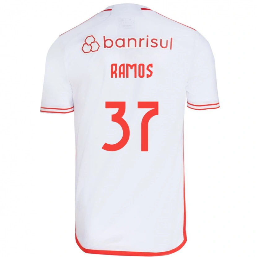 Danxen Homme Maillot Lucas Ramos #37 Rouge Blanc Tenues Extérieur 2025/26 T-Shirt