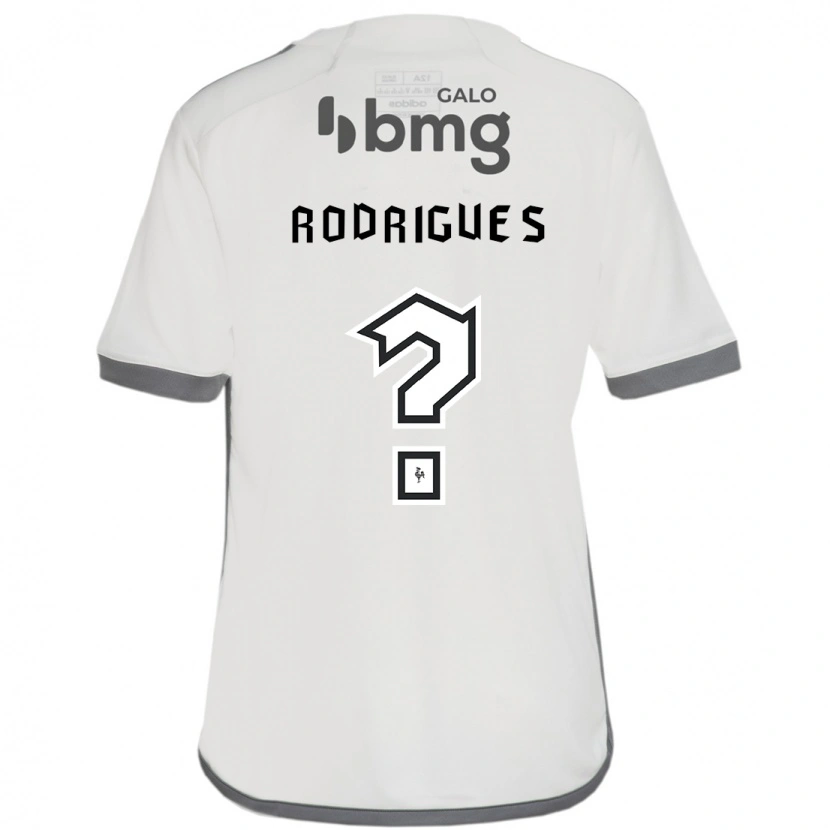 Danxen Homme Maillot Vinicius Rodrigues #0 Blanc Cassé Tenues Extérieur 2025/26 T-Shirt