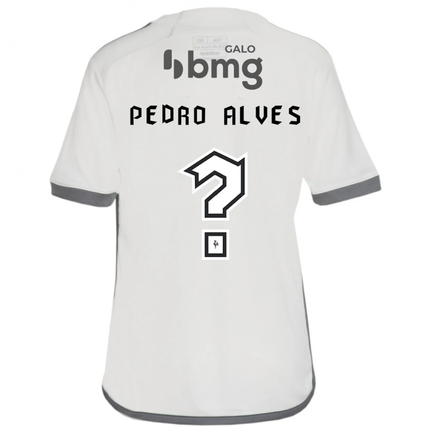 Danxen Homme Maillot Pedro Alves #0 Blanc Cassé Tenues Extérieur 2025/26 T-Shirt