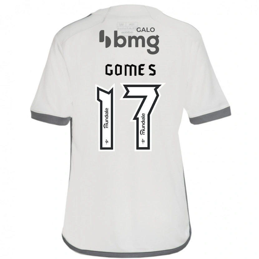 Danxen Homme Maillot Igor Gomes #17 Blanc Cassé Tenues Extérieur 2025/26 T-Shirt