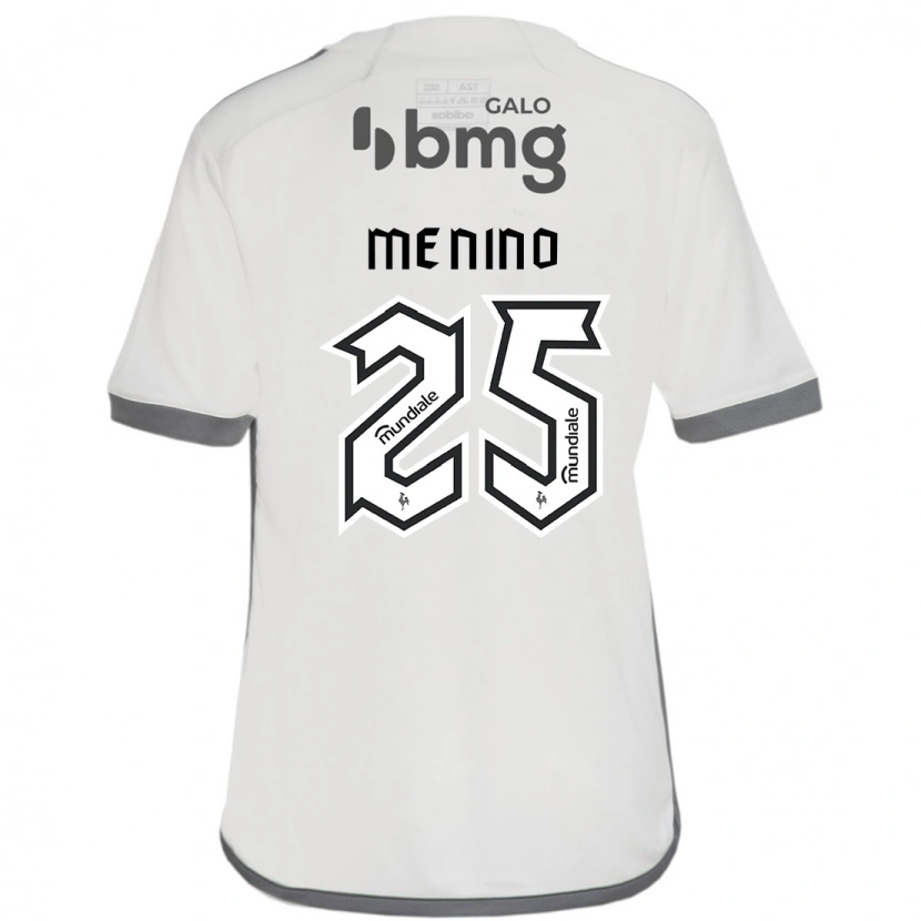 Danxen Homme Maillot Gabriel Menino #25 Blanc Cassé Tenues Extérieur 2025/26 T-Shirt