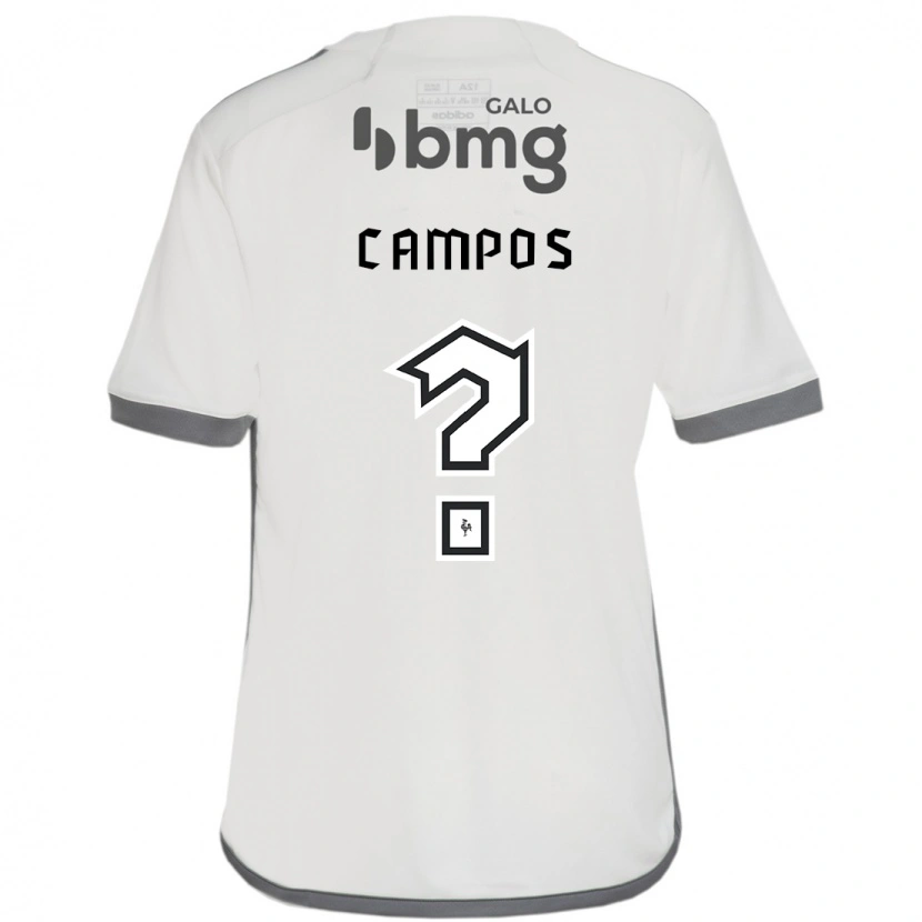 Danxen Homme Maillot Matheus Campos #0 Blanc Cassé Tenues Extérieur 2025/26 T-Shirt