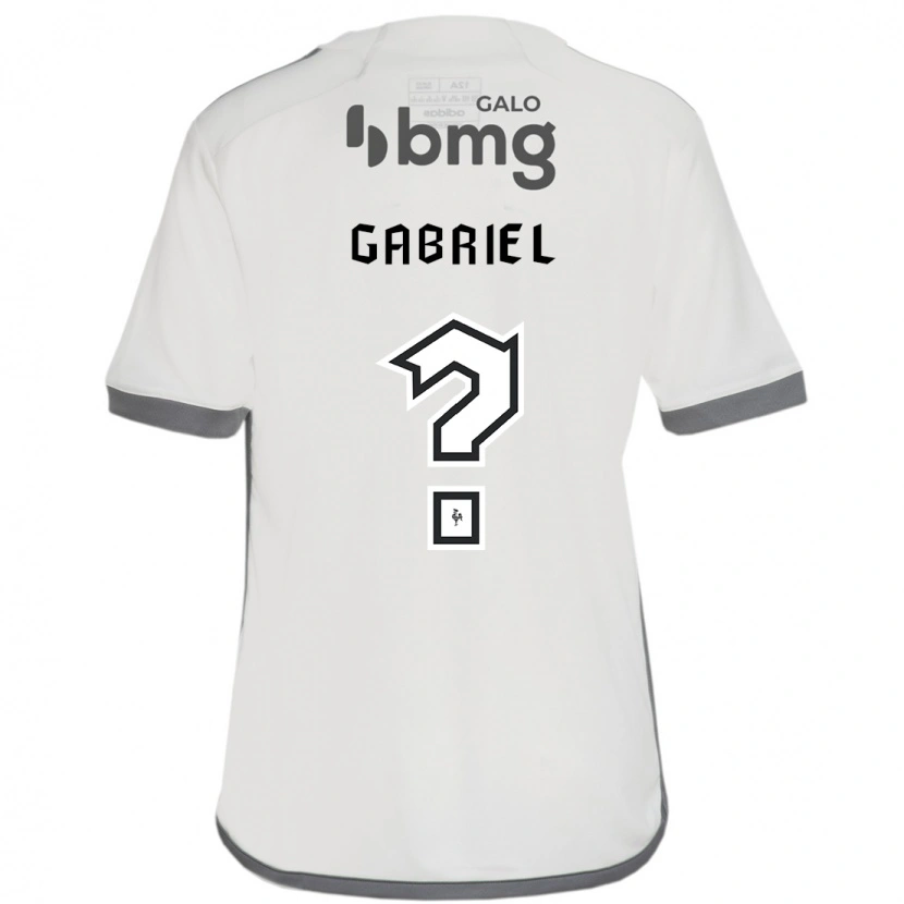 Danxen Homme Maillot Gabriel #0 Blanc Cassé Tenues Extérieur 2025/26 T-Shirt