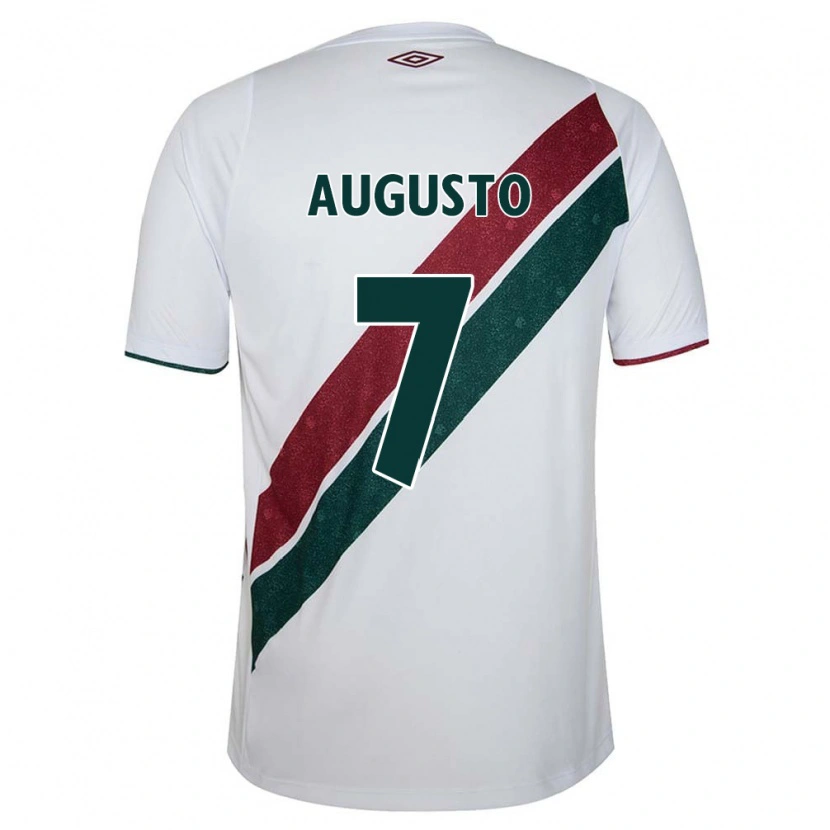 Danxen Homme Maillot Renato Augusto #7 Blanc Vert Bordeaux Tenues Extérieur 2025/26 T-Shirt