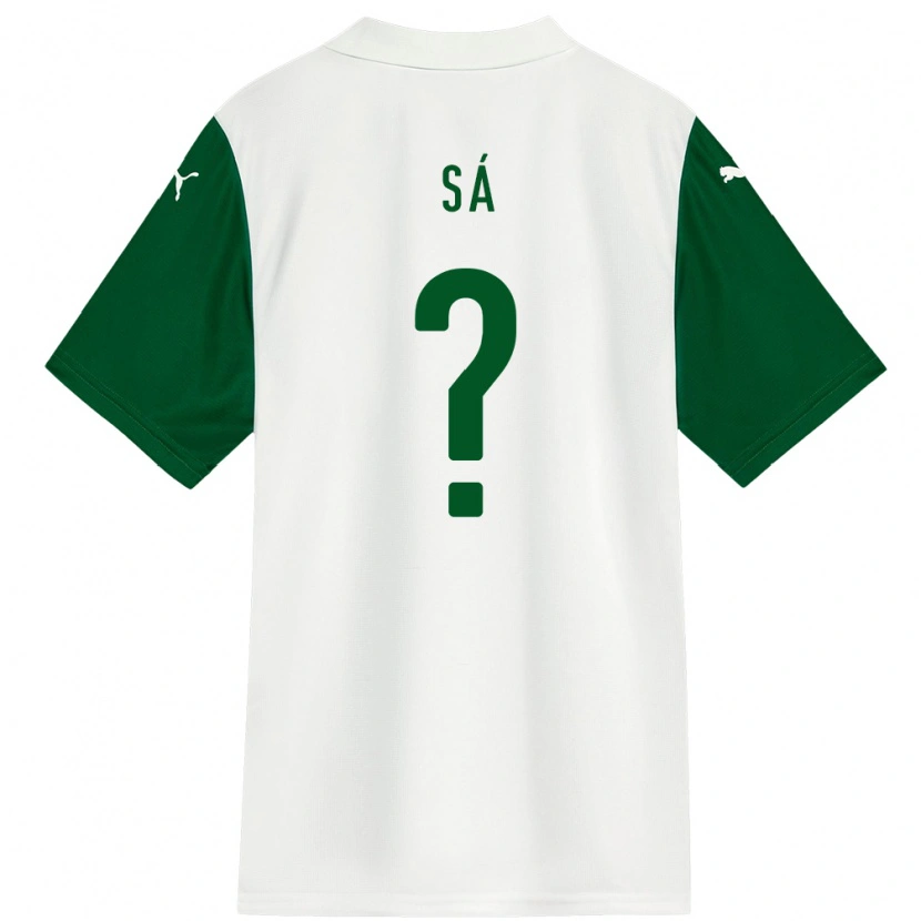 Danxen Homme Maillot Luiz Sá #0 Vert Blanc Tenues Extérieur 2025/26 T-Shirt