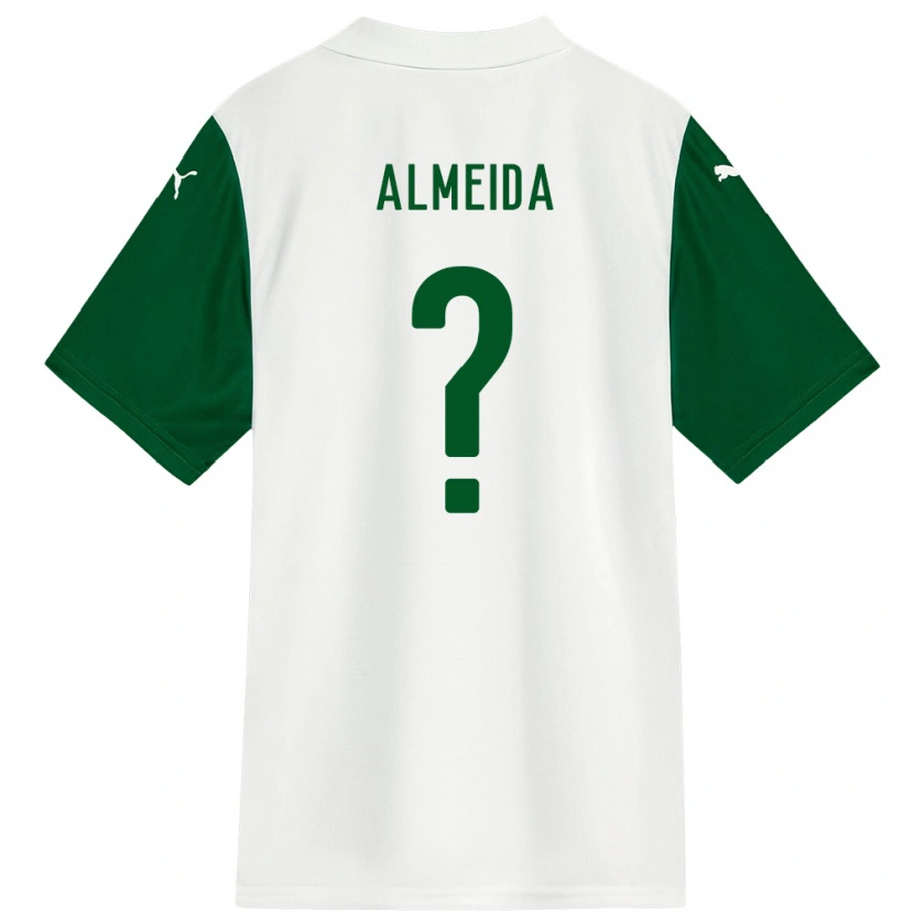 Danxen Homme Maillot Pedro Almeida #0 Vert Blanc Tenues Extérieur 2025/26 T-Shirt