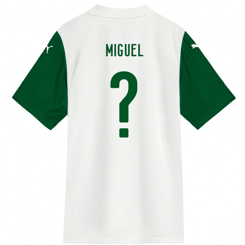 Danxen Homme Maillot Carlos Miguel #0 Vert Blanc Tenues Extérieur 2025/26 T-Shirt