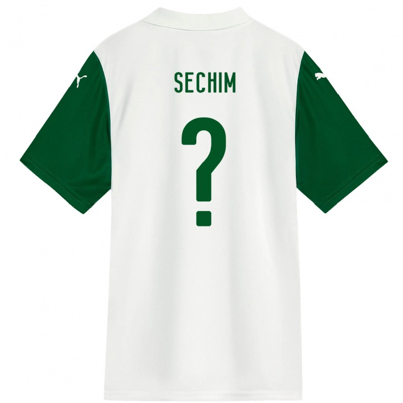 Danxen Homme Maillot Caio Sechim #0 Vert Blanc Tenues Extérieur 2025/26 T-Shirt