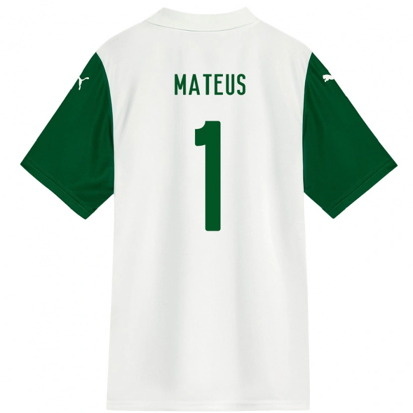 Danxen Homme Maillot Mateus #1 Vert Blanc Tenues Extérieur 2025/26 T-Shirt