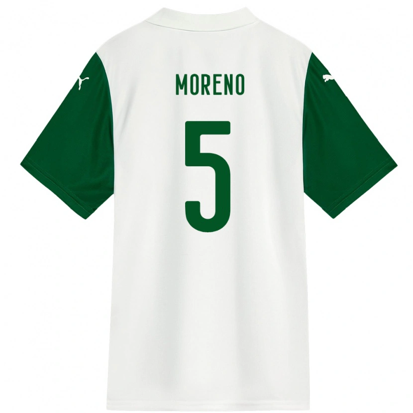 Danxen Homme Maillot Aníbal Moreno #5 Vert Blanc Tenues Extérieur 2025/26 T-Shirt