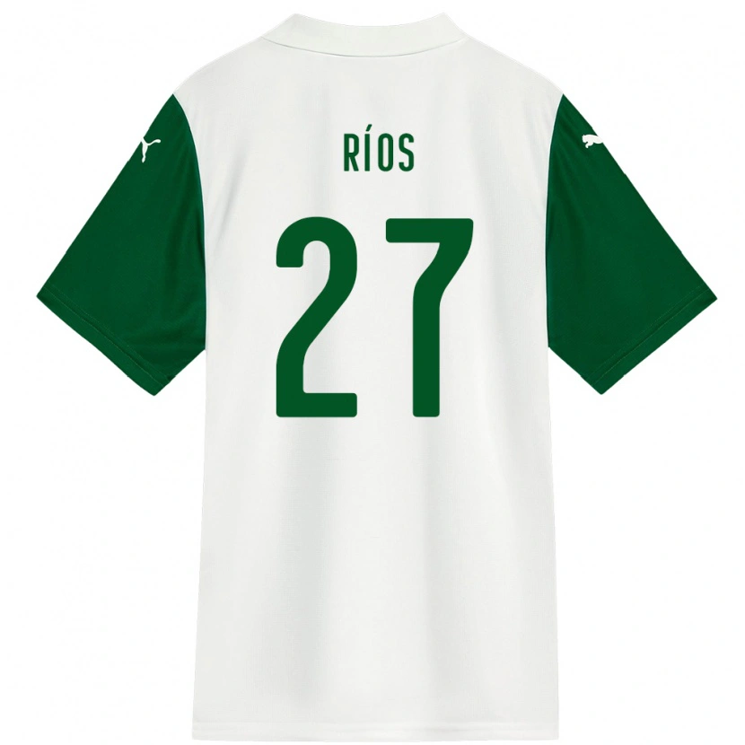 Danxen Homme Maillot Richard Ríos #27 Vert Blanc Tenues Extérieur 2025/26 T-Shirt