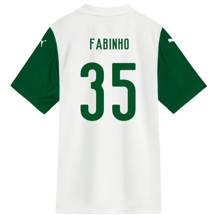 Danxen Homme Maillot Fabinho #35 Vert Blanc Tenues Extérieur 2025/26 T-Shirt