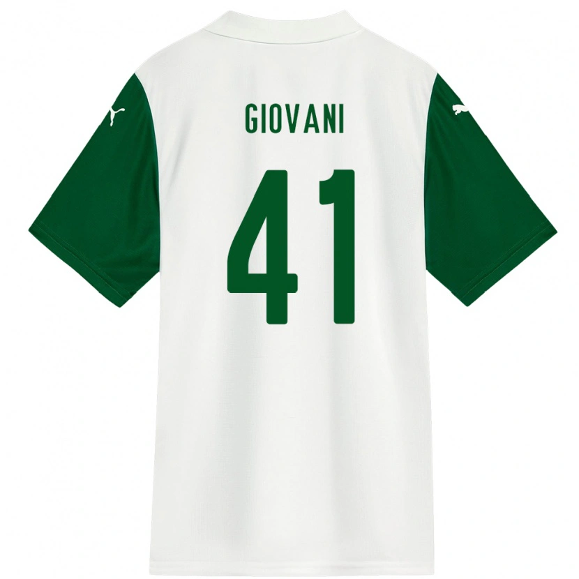 Danxen Homme Maillot Giovani #41 Vert Blanc Tenues Extérieur 2025/26 T-Shirt