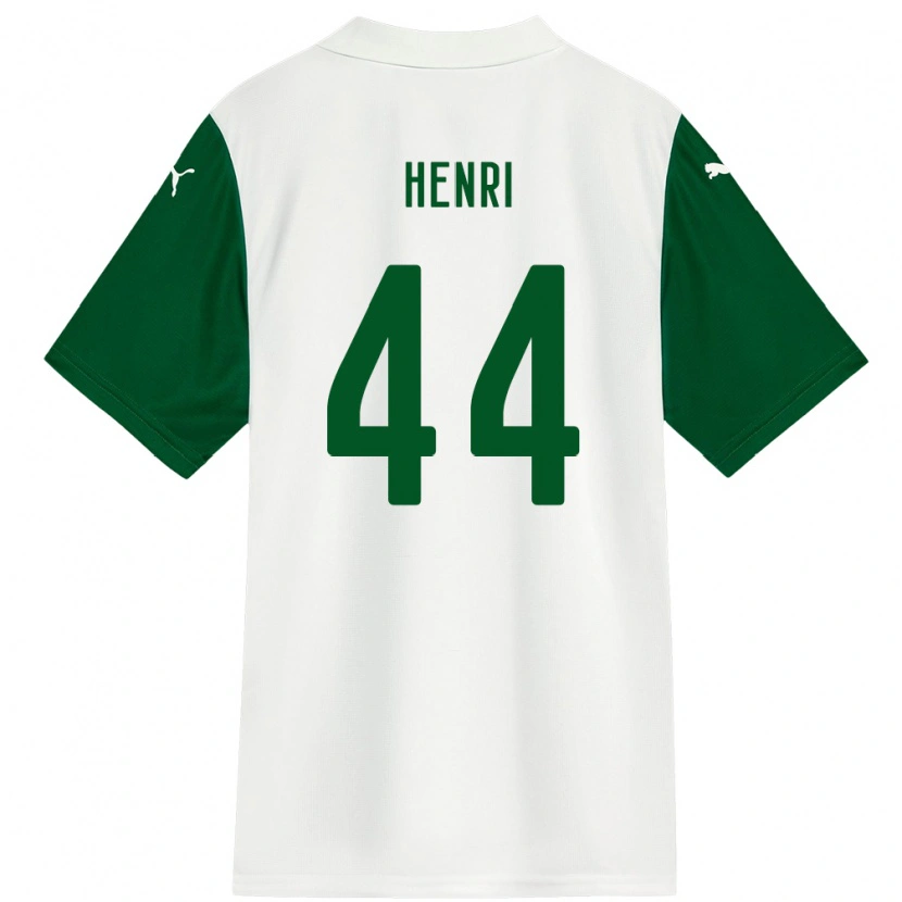 Danxen Homme Maillot Henri #44 Vert Blanc Tenues Extérieur 2025/26 T-Shirt