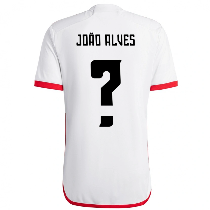Danxen Homme Maillot João Alves #0 Rouge Noir Tenues Extérieur 2025/26 T-Shirt