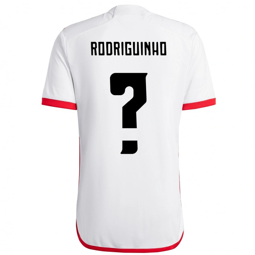 Danxen Homme Maillot Rodriguinho #0 Rouge Noir Tenues Extérieur 2025/26 T-Shirt