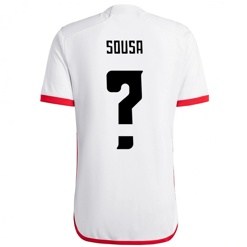 Danxen Homme Maillot Guilherme Sousa #0 Rouge Noir Tenues Extérieur 2025/26 T-Shirt