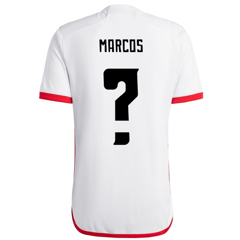 Danxen Homme Maillot João Marcos #0 Rouge Noir Tenues Extérieur 2025/26 T-Shirt