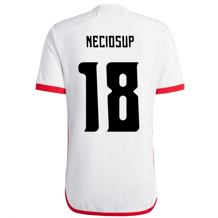 Danxen Homme Maillot Adriano Neciosup #18 Rouge Noir Tenues Extérieur 2025/26 T-Shirt