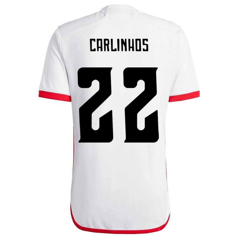 Danxen Homme Maillot Carlinhos #22 Rouge Noir Tenues Extérieur 2025/26 T-Shirt