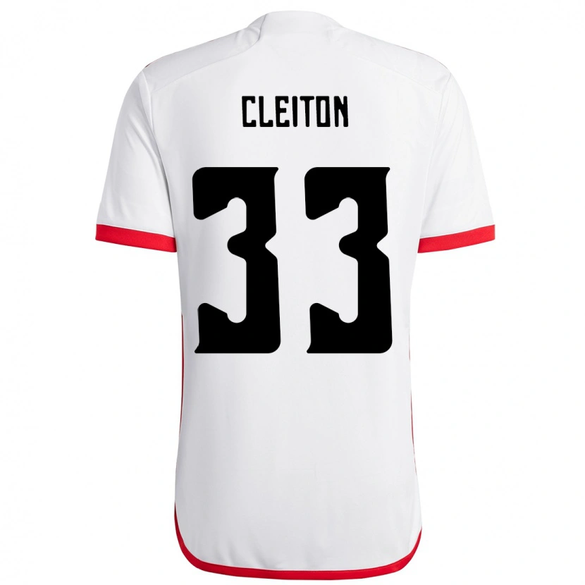 Danxen Homme Maillot Cleiton #33 Rouge Noir Tenues Extérieur 2025/26 T-Shirt