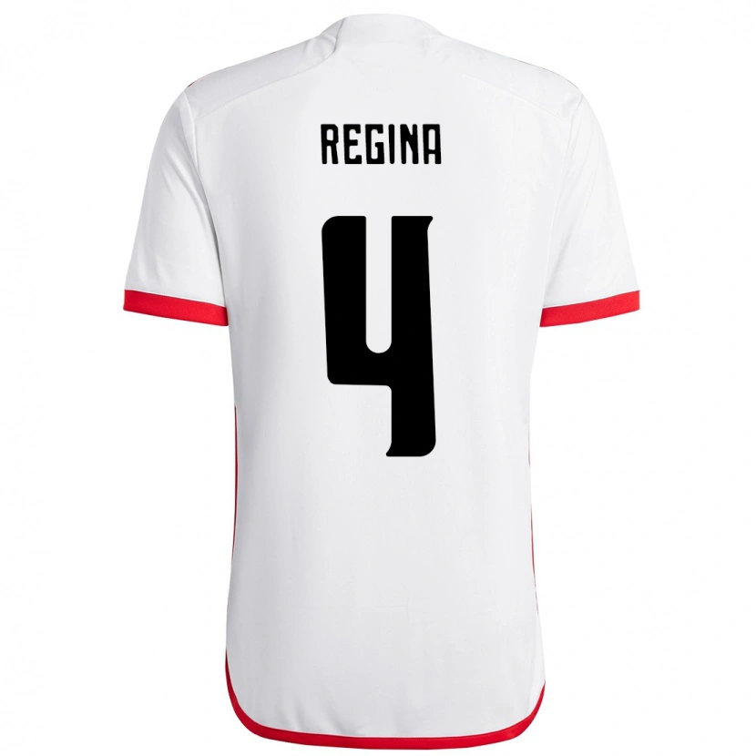 Danxen Homme Maillot Thaís Regina #4 Rouge Noir Tenues Extérieur 2025/26 T-Shirt