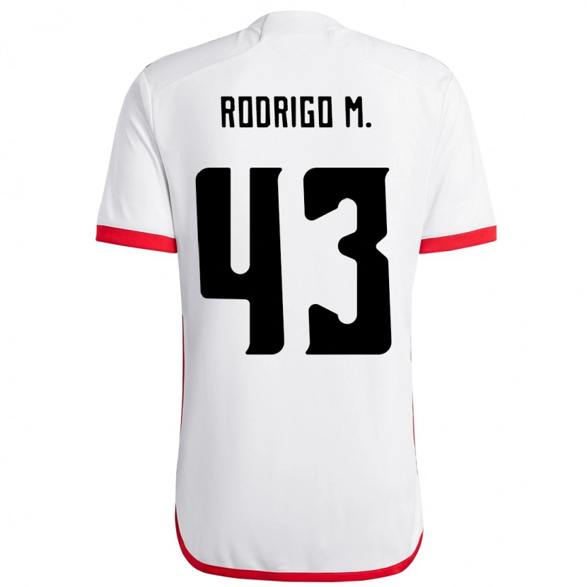 Danxen Homme Maillot Rodrigo Muniz #43 Rouge Noir Tenues Extérieur 2025/26 T-Shirt