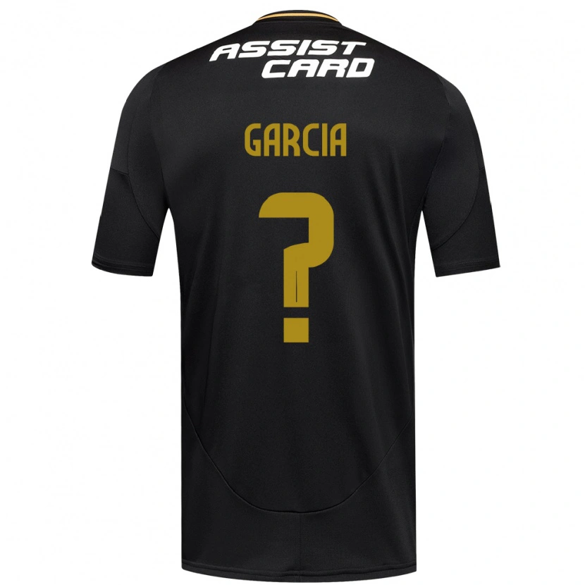 Danxen Homme Maillot Francisco García #0 Noir Blanc Jaune Tenues Extérieur 2025/26 T-Shirt