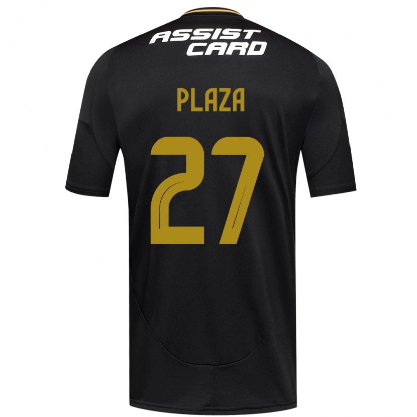 Danxen Homme Maillot Diego Plaza #27 Noir Blanc Jaune Tenues Extérieur 2025/26 T-Shirt
