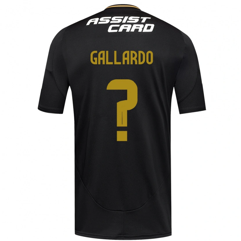 Danxen Homme Maillot Alexia Gallardo #0 Noir Blanc Jaune Tenues Extérieur 2025/26 T-Shirt