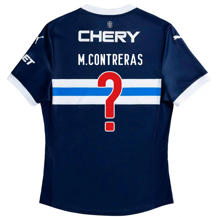 Danxen Homme Maillot Mathías Contreras #0 Bleu Royal Blanc Tenues Extérieur 2025/26 T-Shirt